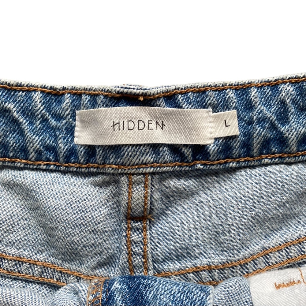 90s Light Wash Distressed Summer Boyfriend Shorts size Large - Picture 4 of 9